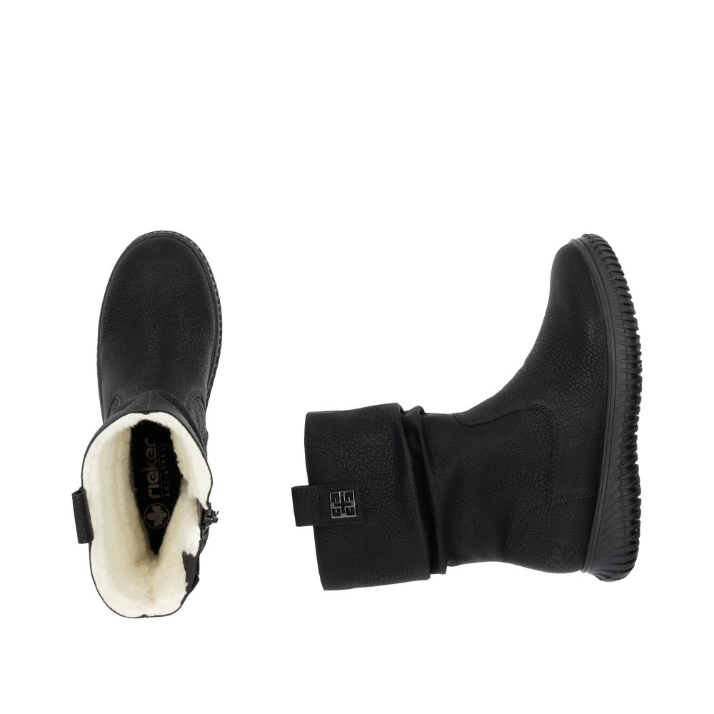 detail Dámská kotníková obuv Rieker 74283-00 černá