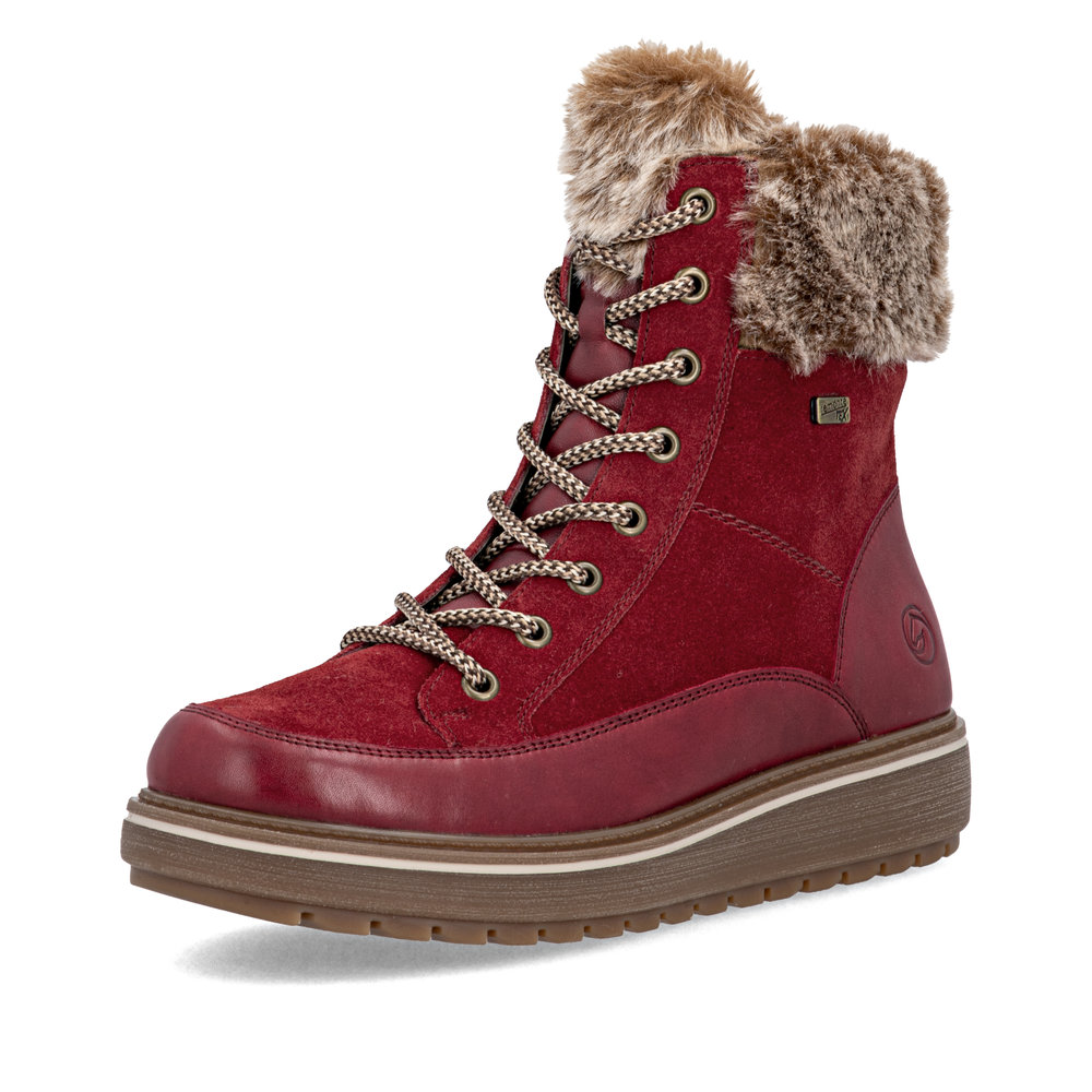 detail Dámská kotníková obuv Remonte D0U78-35 červená