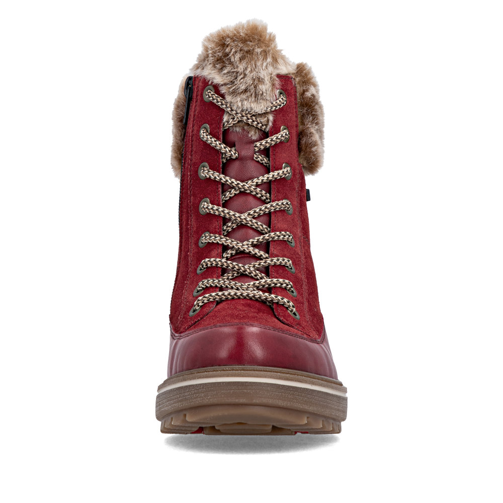 detail Dámská kotníková obuv Remonte D0U78-35 červená