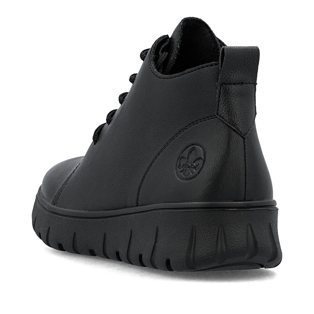 detail Dámská kožená kotníková obuv Rieker N1331-00 černá