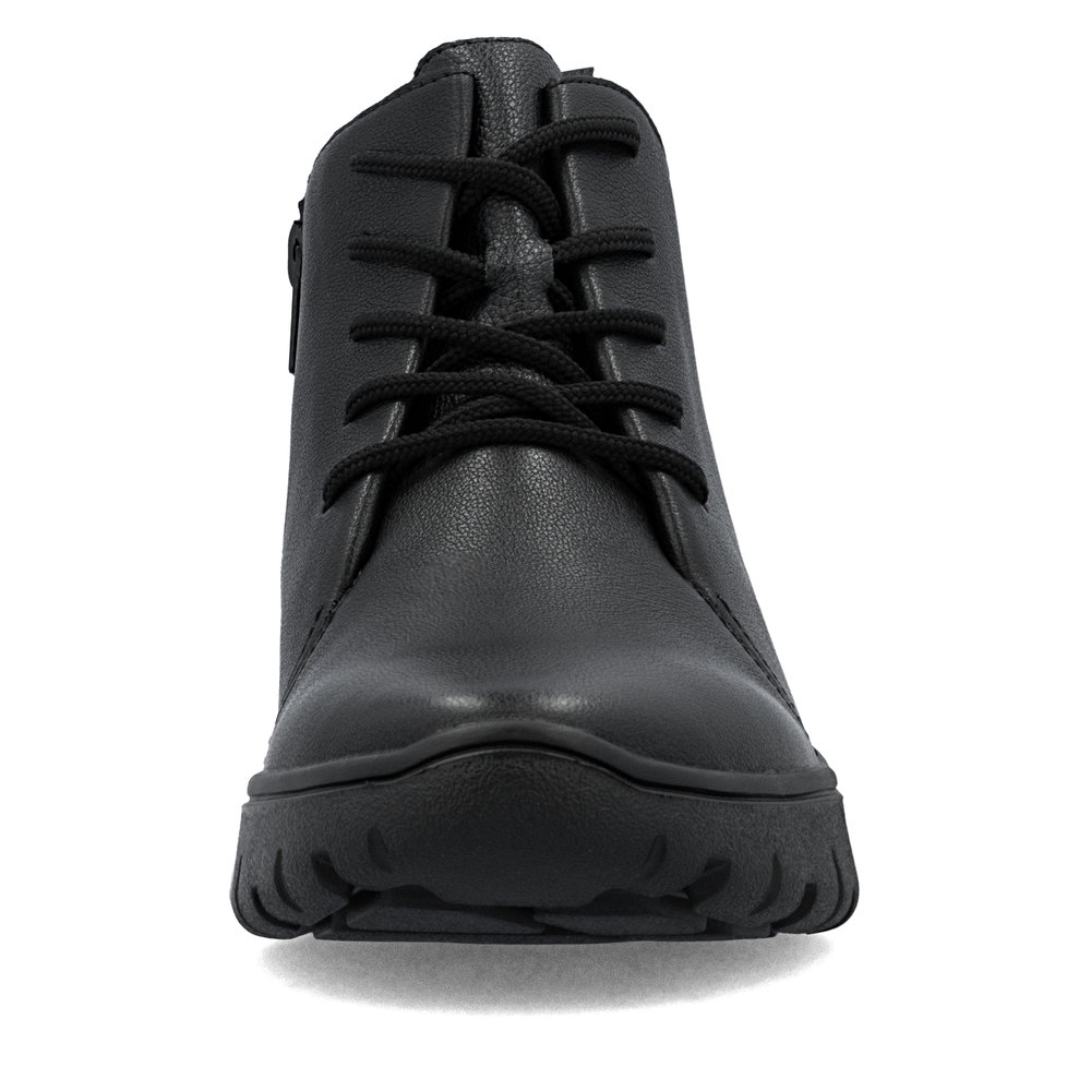 detail Dámská kožená kotníková obuv Rieker N1331-00 černá