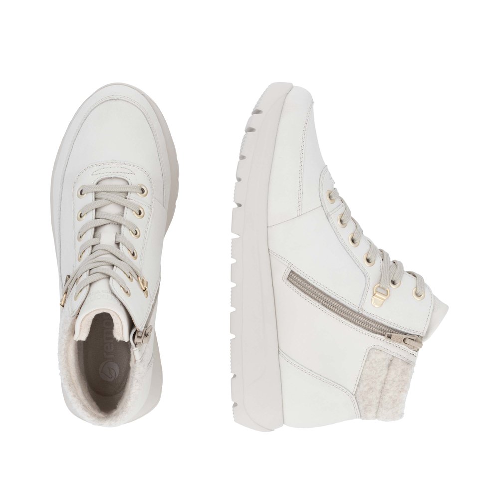 detail Dámská kotníková obuv Remonte D2V71-80 bílá