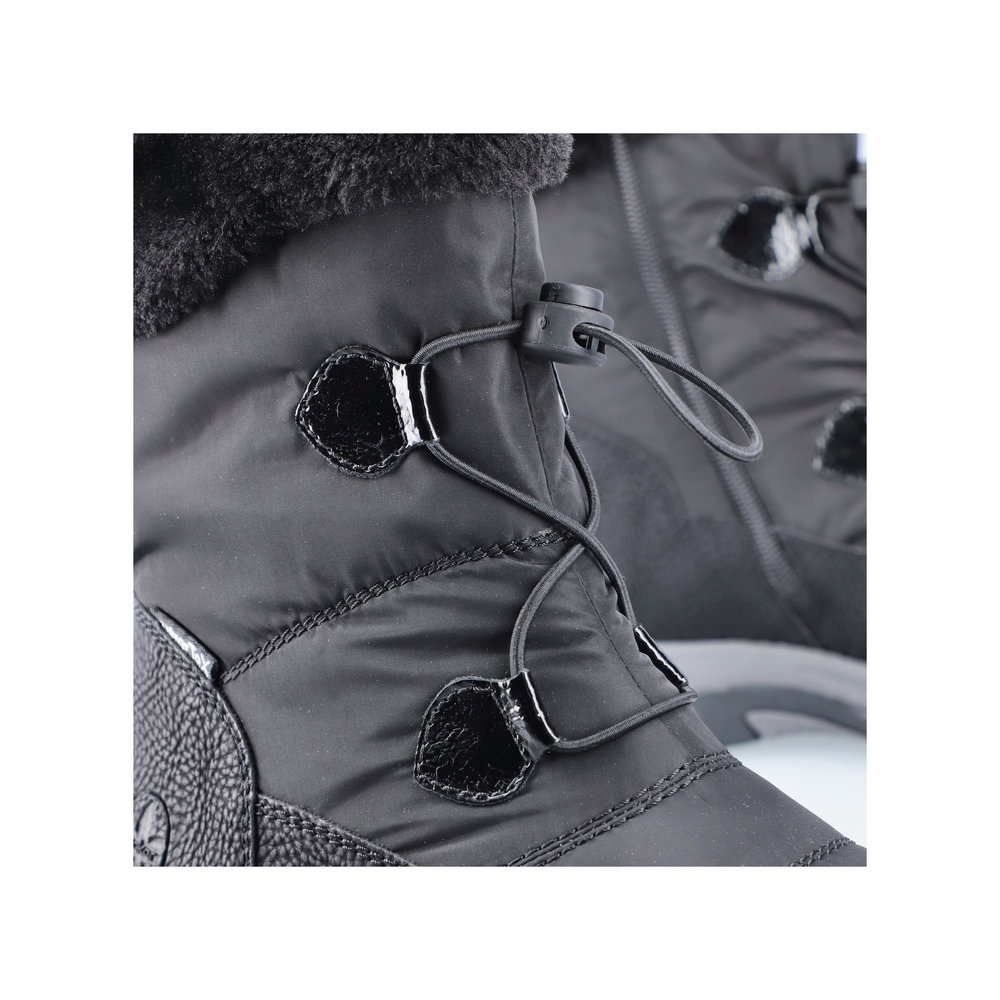 detail Dámská kotníková obuv Rieker M9683-00 černá