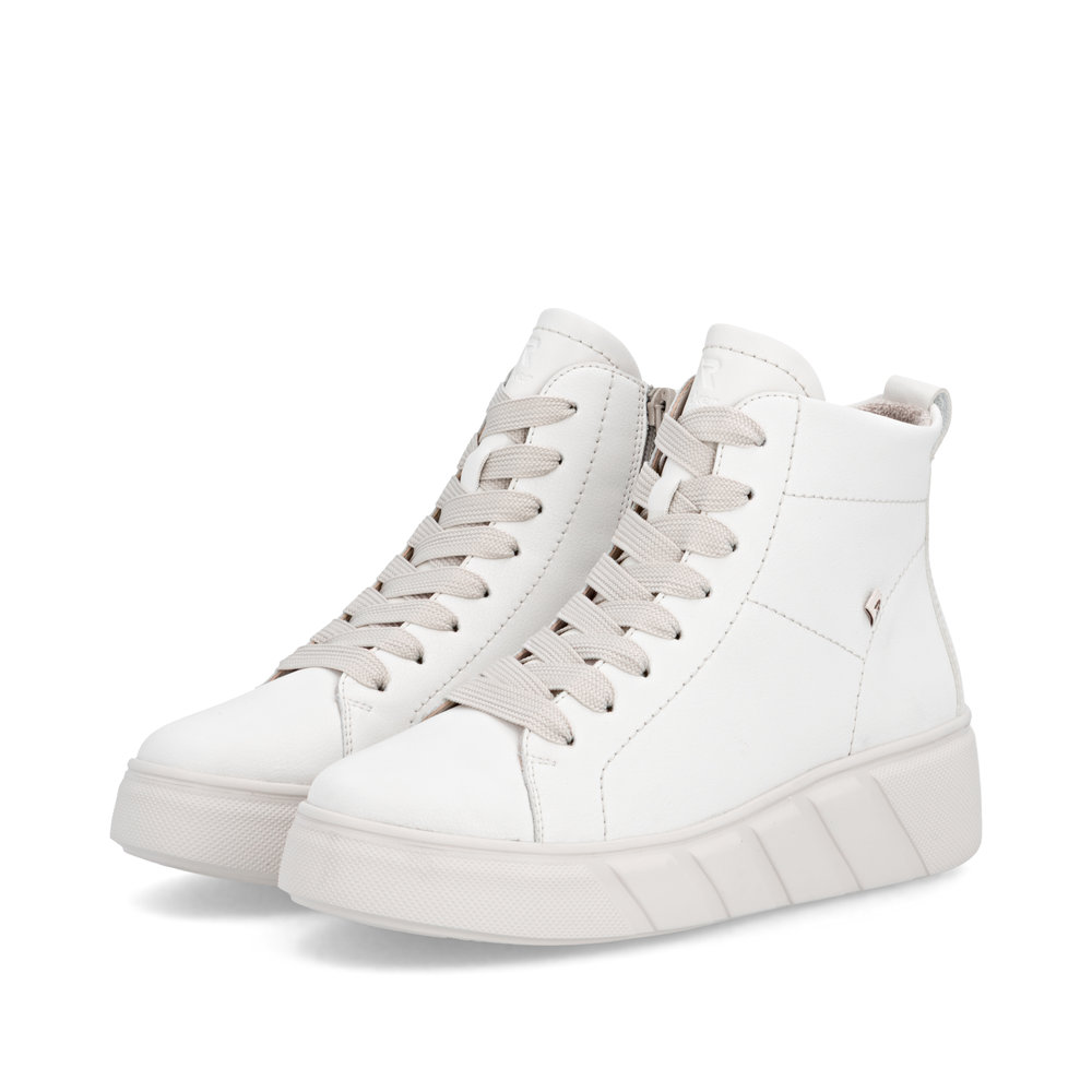 detail Dámská kotníková obuv Rieker W2661-80 bílá