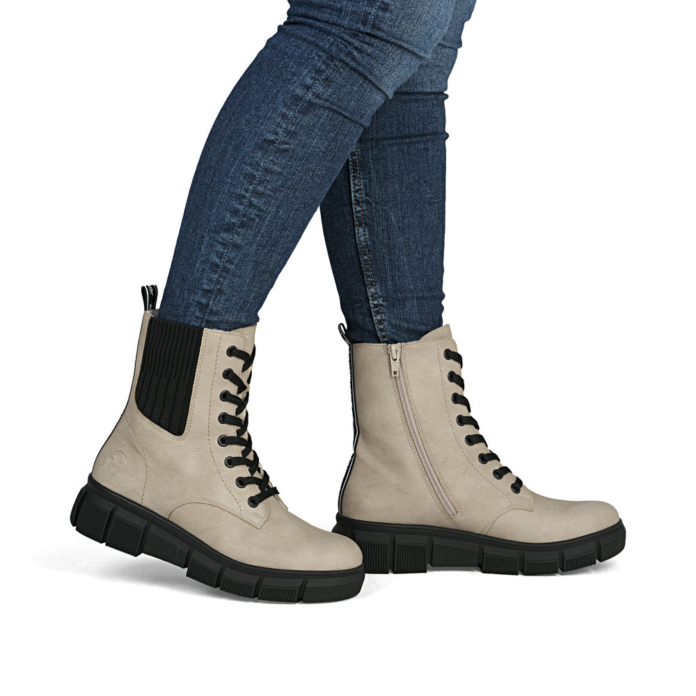 detail Dámská kotníková obuv Rieker X3414-60 béžová