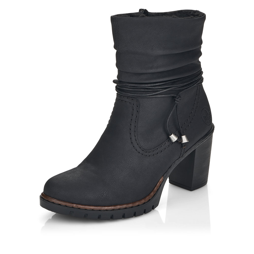 detail Dámská kotníková obuv Rieker Y2591-01 černá