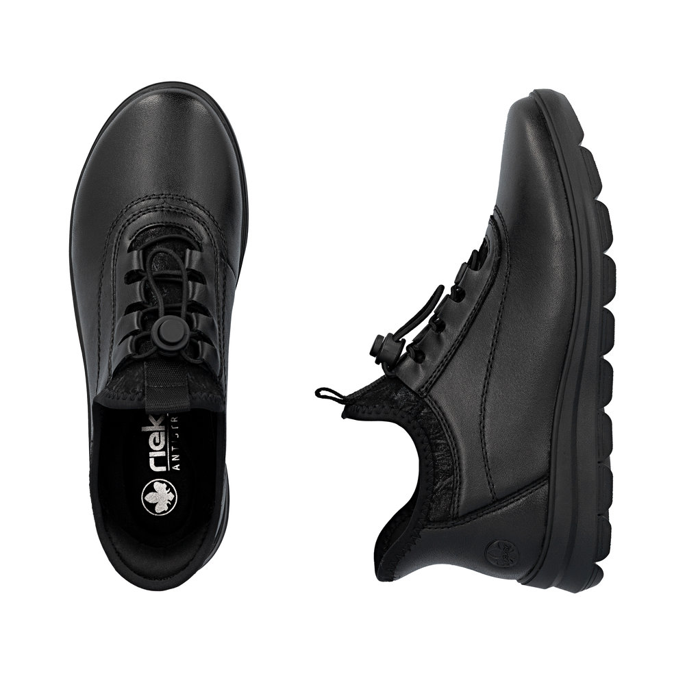 detail Dámská kotníková obuv Rieker Z0057-00 černá