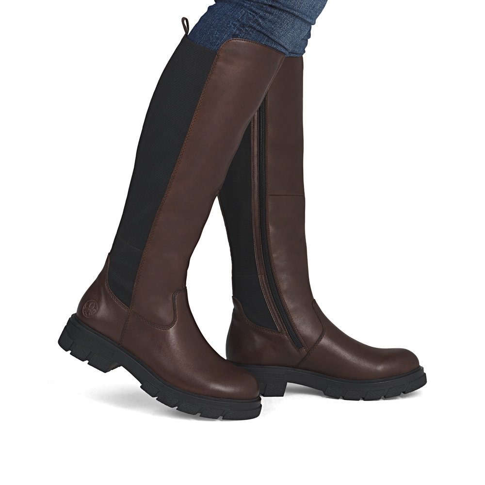 detail Dámské kozačky Rieker Z9158-27 hnědá