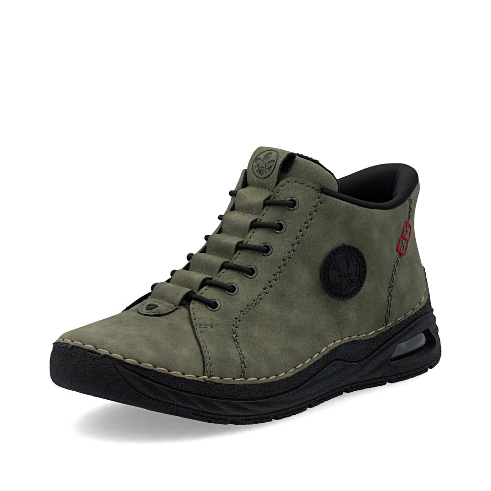 detail Dámská kotníková obuv Rieker 44550-54 zelená