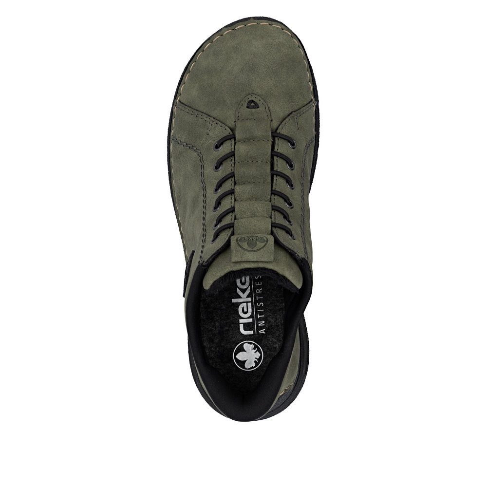 detail Dámská kotníková obuv Rieker 44550-54 zelená