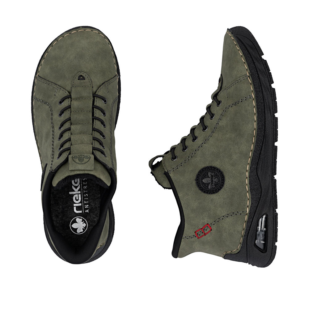 detail Dámská kotníková obuv Rieker 44550-54 zelená