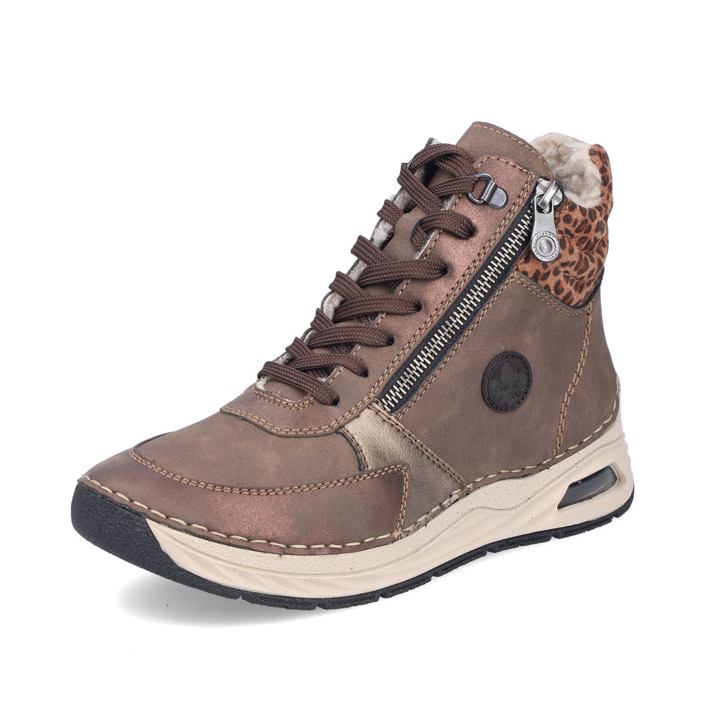 detail Dámská kotníková obuv Rieker 44565-25 hnědá