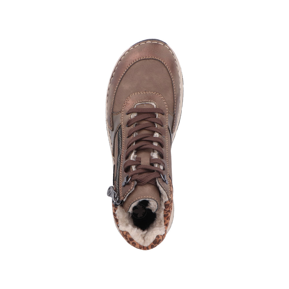 detail Dámská kotníková obuv Rieker 44565-25 hnědá