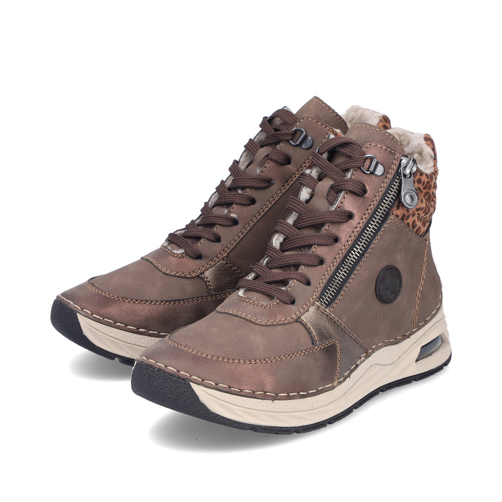 detail Dámská kotníková obuv Rieker 44565-25 hnědá