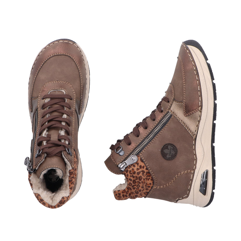 detail Dámská kotníková obuv Rieker 44565-25 hnědá