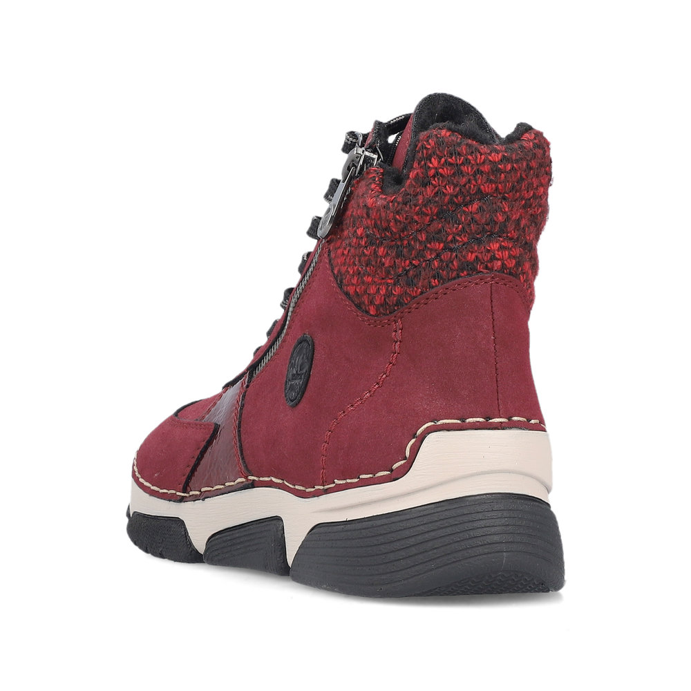 detail Dámská kotníková obuv Rieker 45960-35 červená