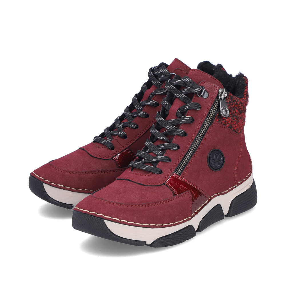 detail Dámská kotníková obuv Rieker 45960-35 červená