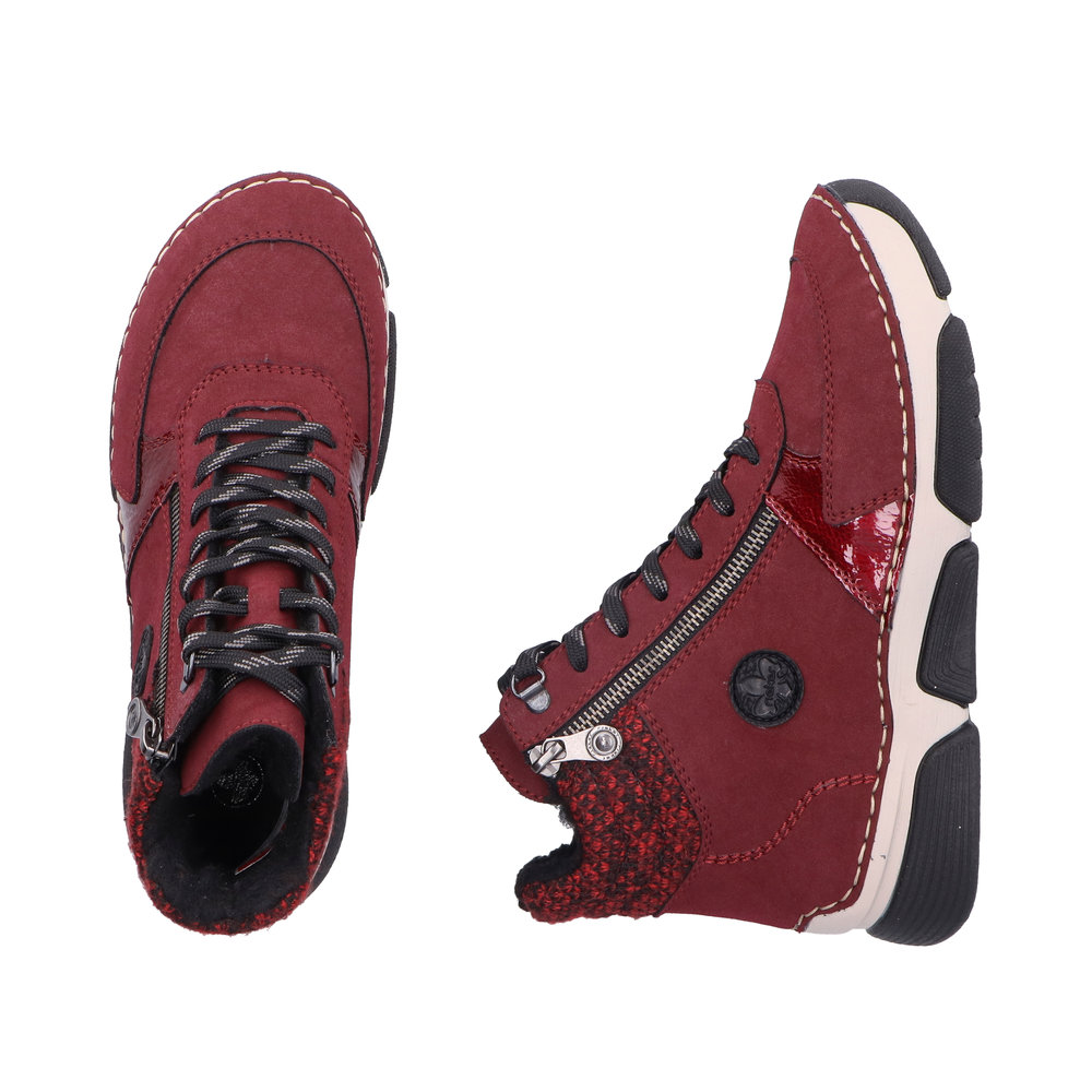 detail Dámská kotníková obuv Rieker 45960-35 červená