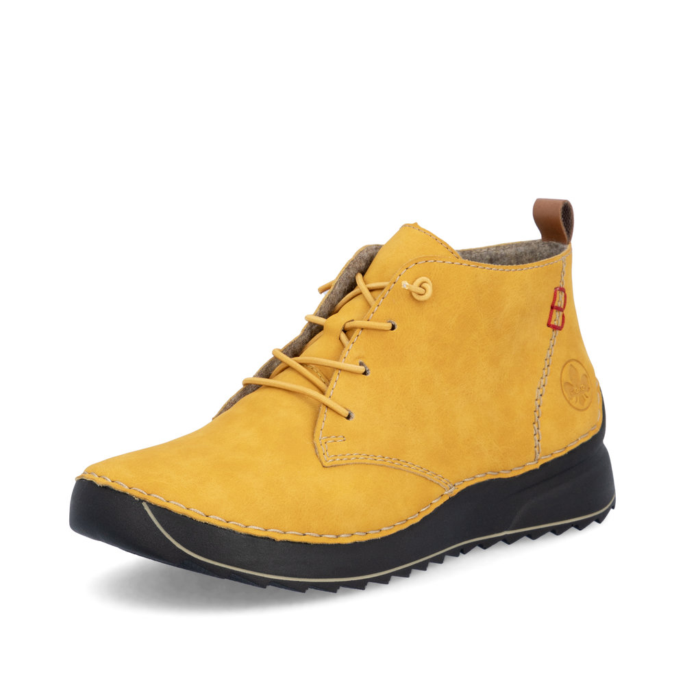 detail Dámská kotníková obuv Rieker 51510-68 žlutá