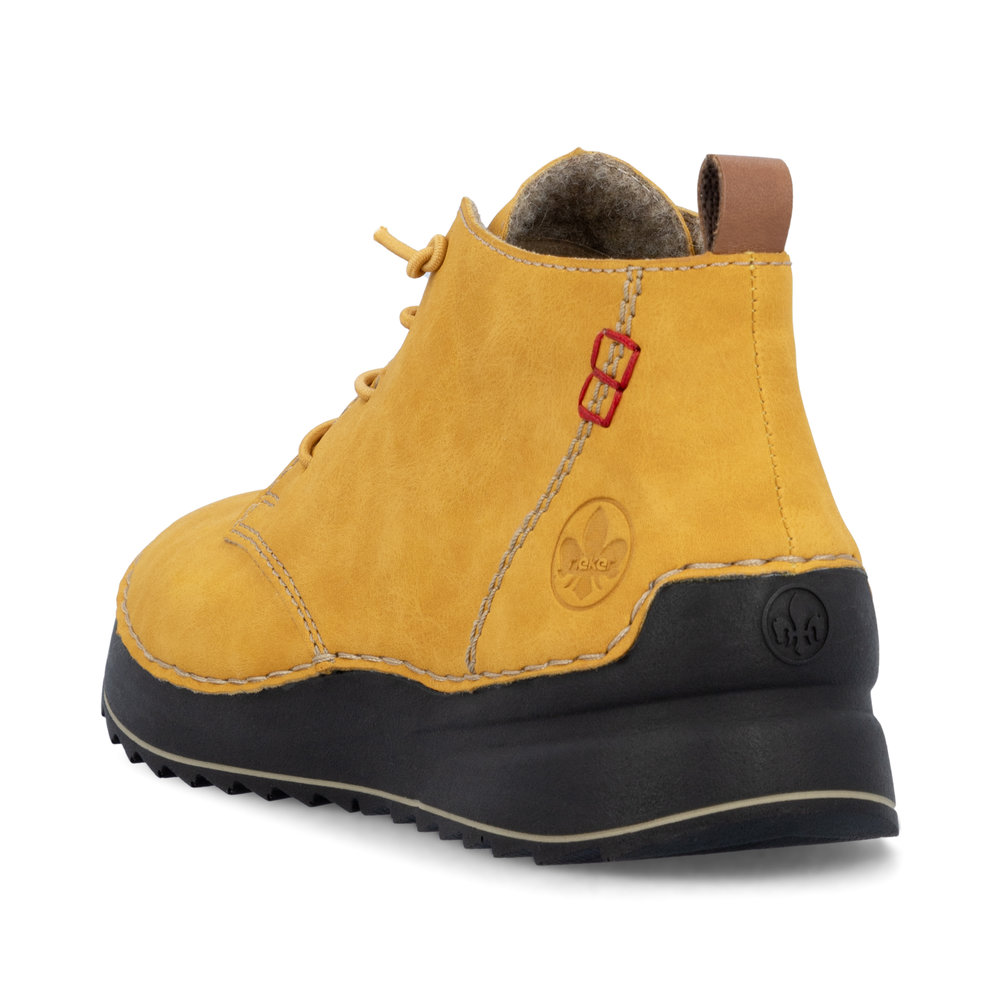 detail Dámská kotníková obuv Rieker 51510-68 žlutá