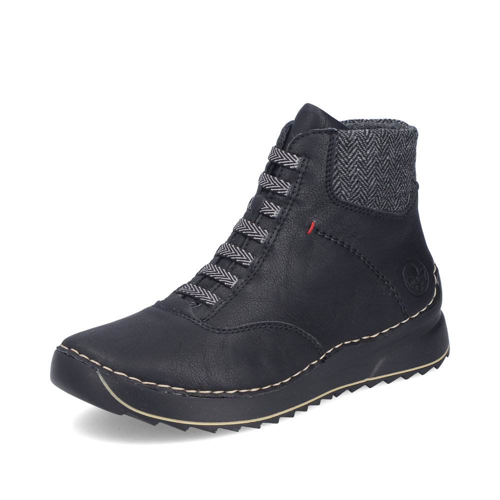 detail Dámská kotníková obuv Rieker 51553-00 černá