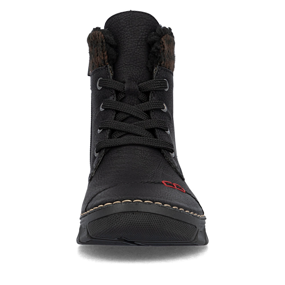 detail Dámská kotníková obuv Rieker 55031-00 černá