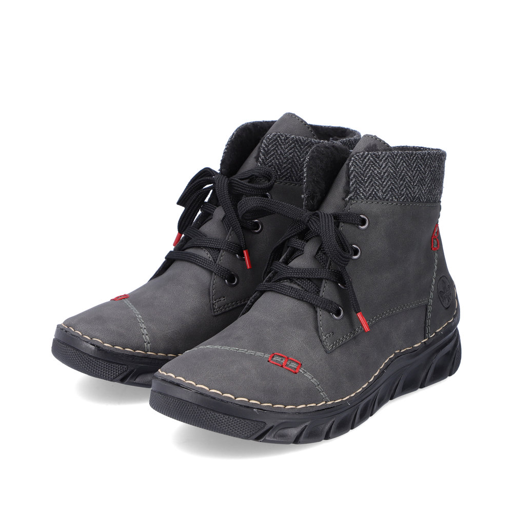 detail Dámská kotníková obuv Rieker 55031-45 šedá