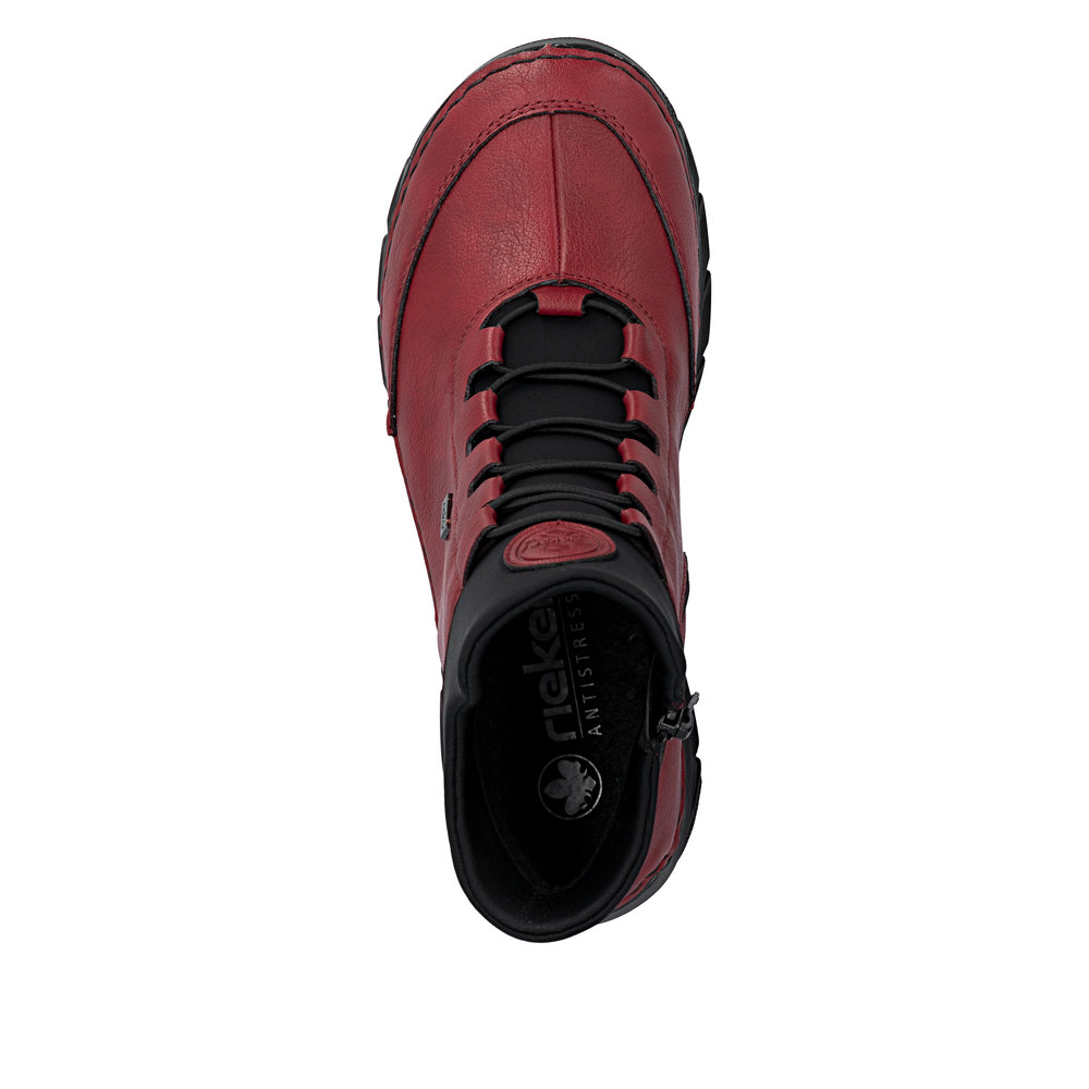 detail Dámská kotníková obuv Rieker 55069-35 červená