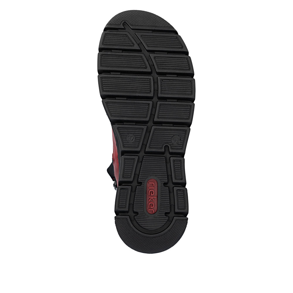 detail Dámská kotníková obuv Rieker 55069-35 červená