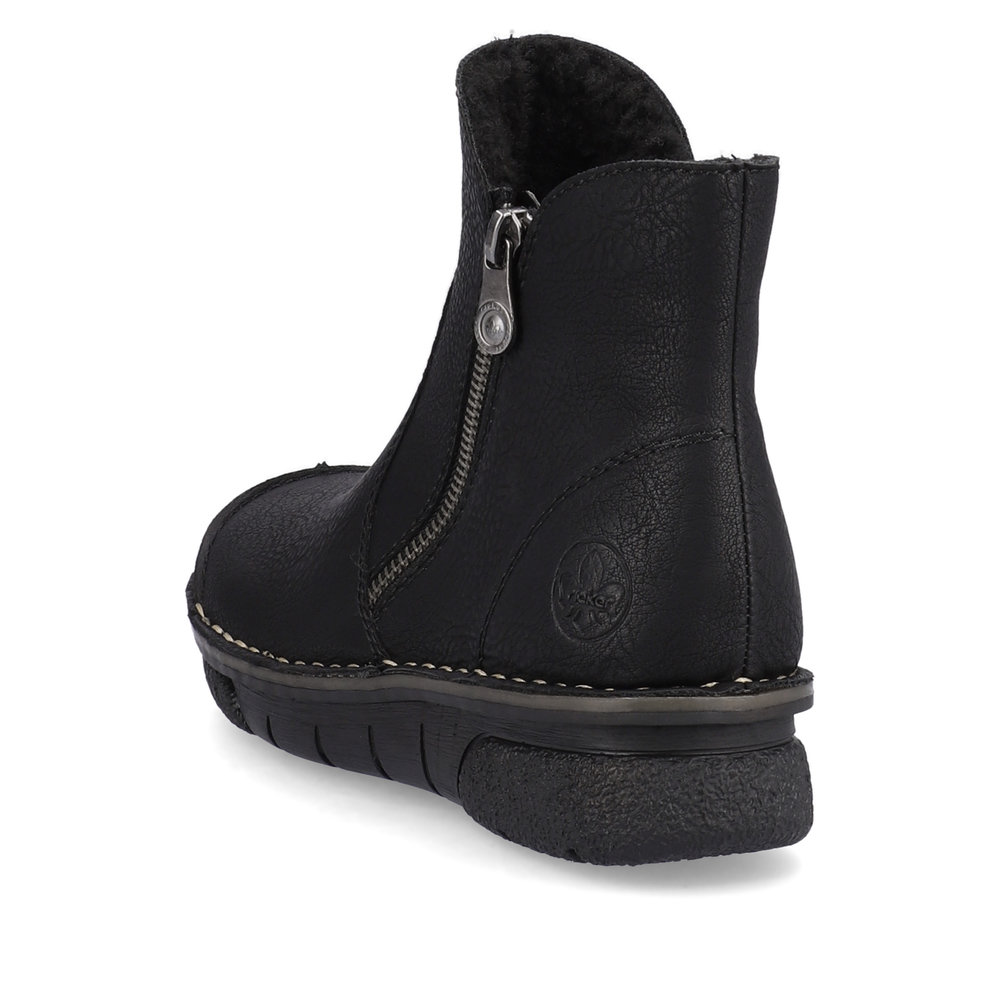 detail Dámská kotníková obuv Rieker 73357-00 černá