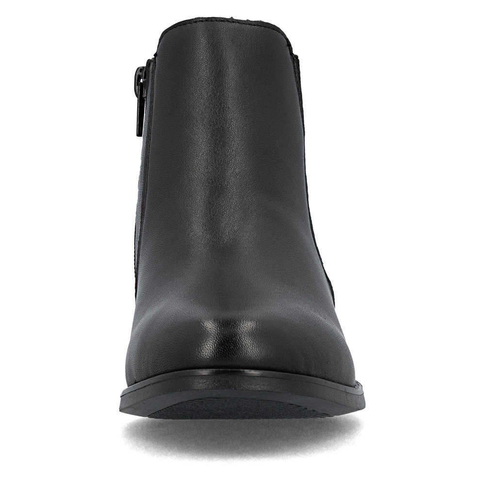 detail Dámská kožená kotníková obuv Rieker 77051-00 černá