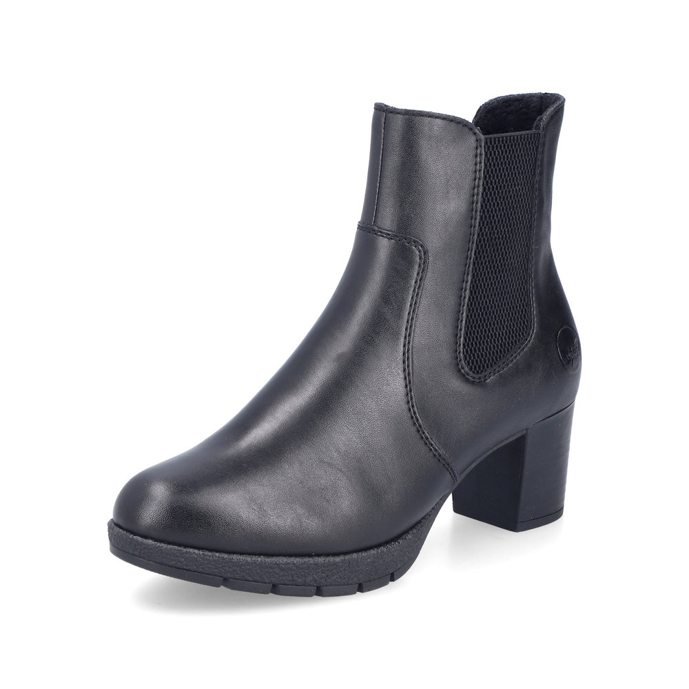 detail Dámská kotníková obuv Rieker 77674-00 černá