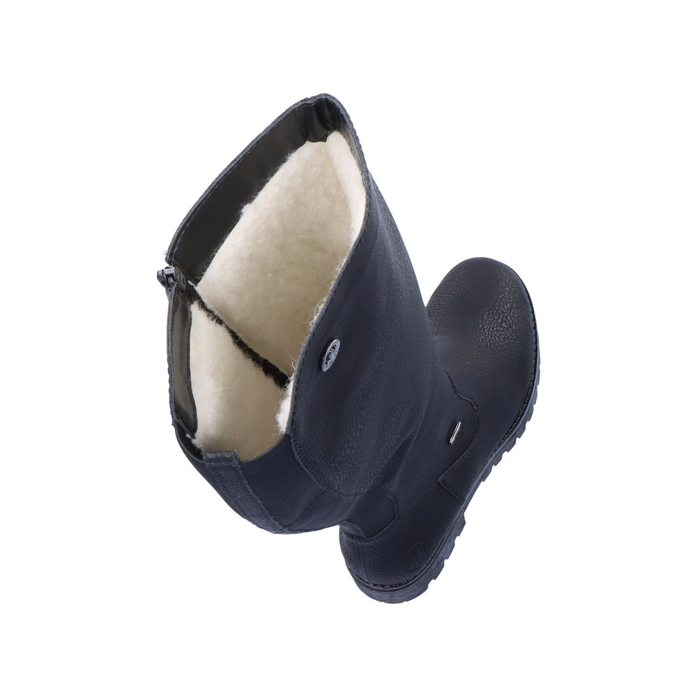 detail Dámské kozačky Rieker 78554-00 černá