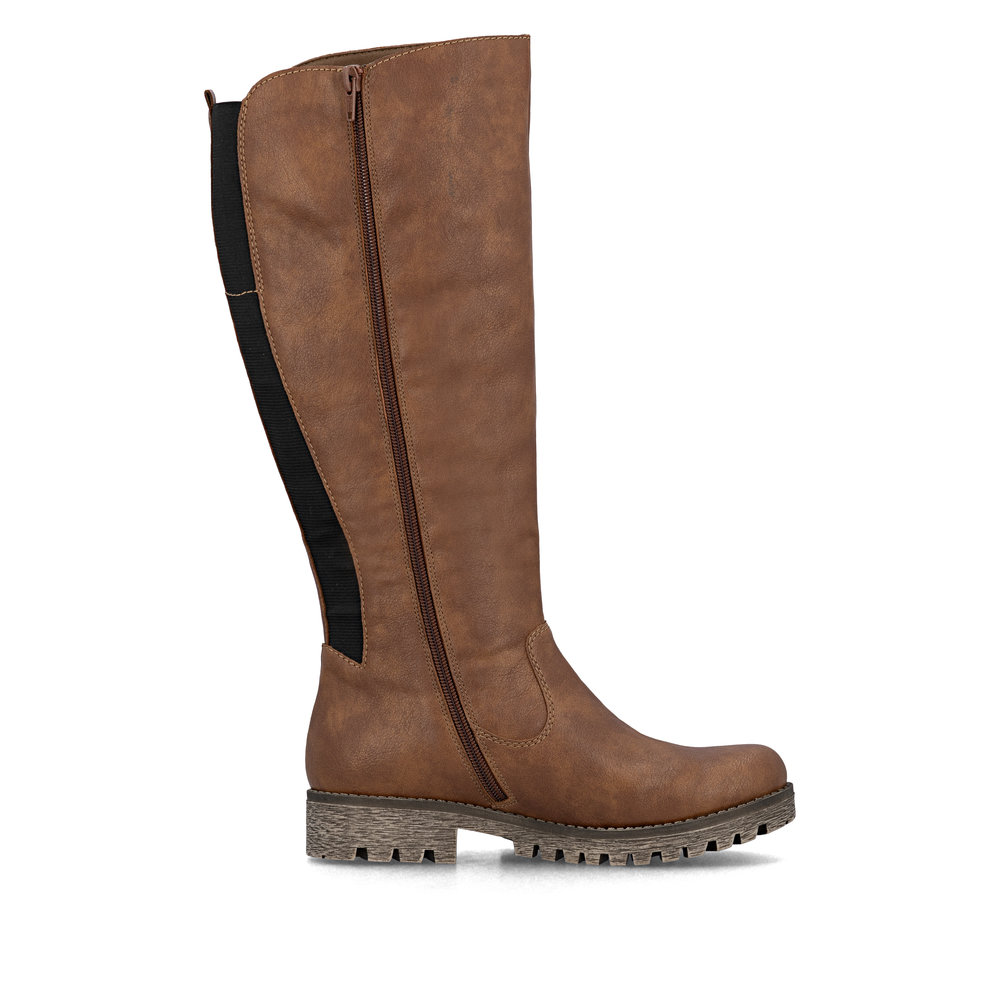 detail Dámské kozačky Rieker 78554-00 hnědá