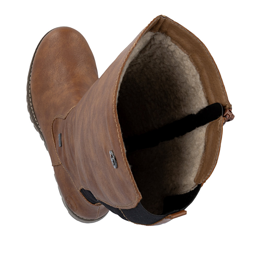 detail Dámské kozačky Rieker 78554-00 hnědá