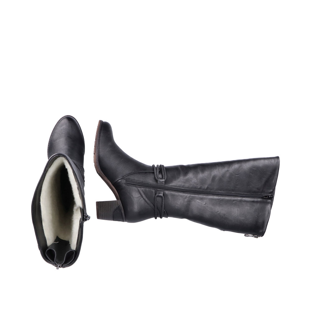 detail Dámské kozačky Rieker 96059-00 černá