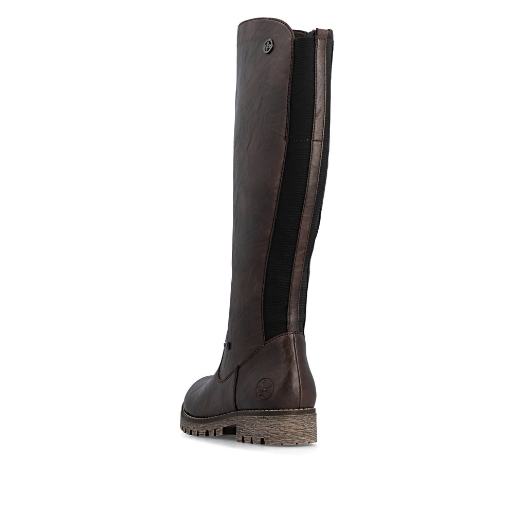 detail Dámské kozačky Rieker 78554-25 tmavě hnědá