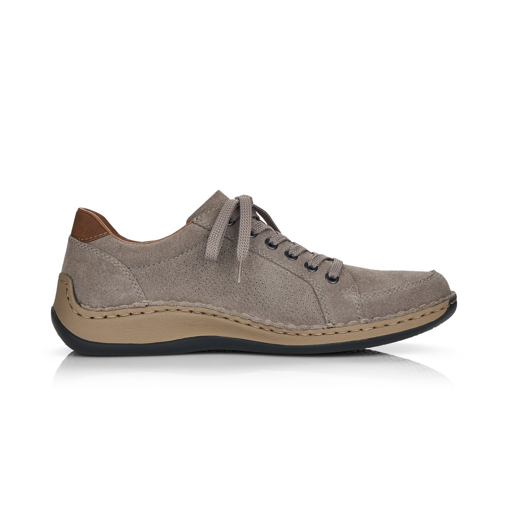 detail Pánské kožené polobotky Rieker 05216-42 šedá