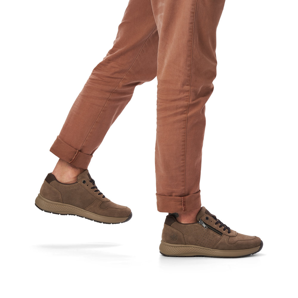 detail Pánské kožené polobotky B7612-25 hnědá