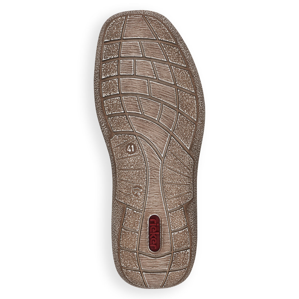 detail Pánské kožené mokasíny Rieker 03064-25 hnědá