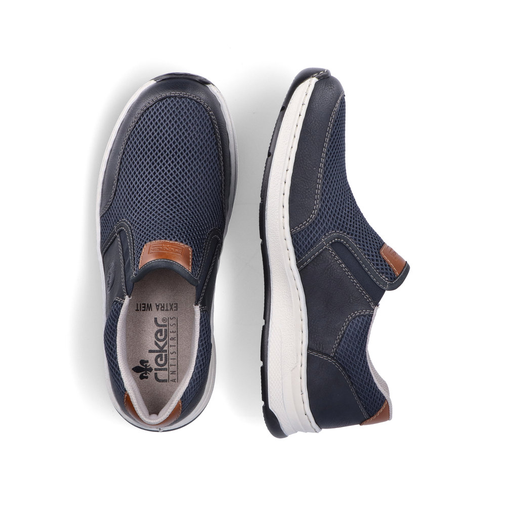 detail Pánské mokasíny Rieker 14363-14 modrá