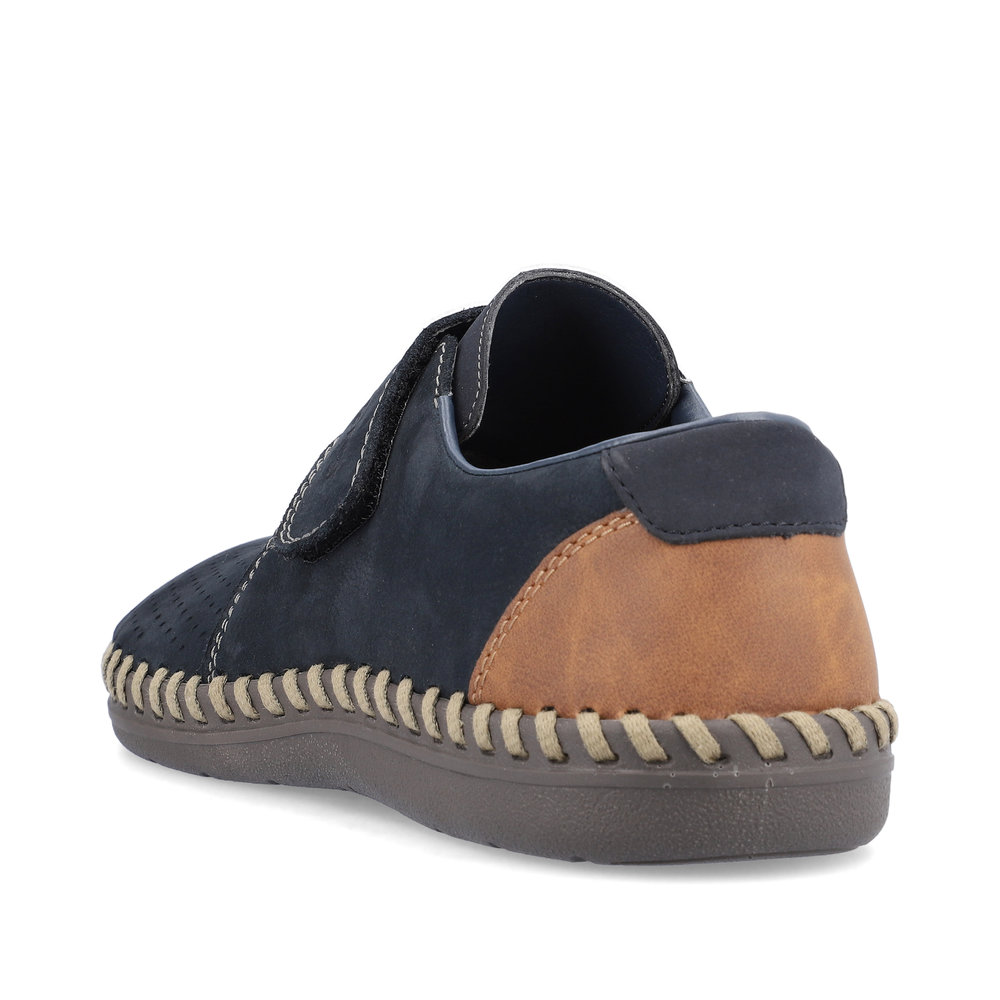 detail Pánské kožené polobotky Rieker B2450-14 modrá