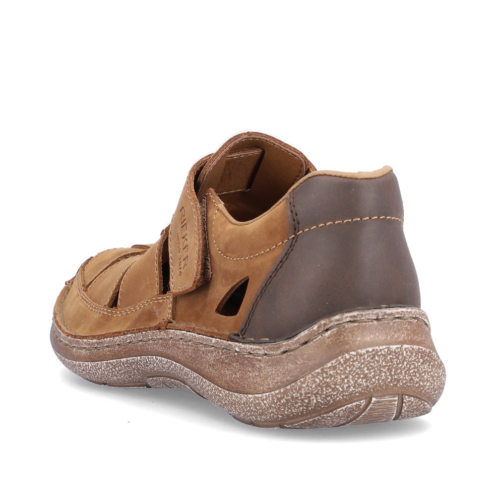 detail Pánské kožené sandály Rieker 03078-25 hnědá