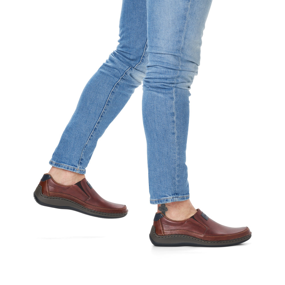 detail Pánské mokasíny Rieker 05271-24 hnědá