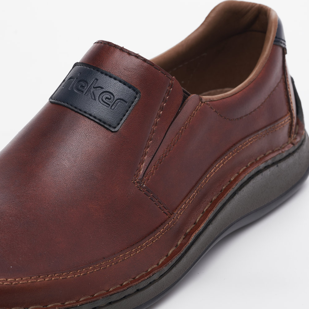 detail Pánské mokasíny Rieker 05271-24 hnědá