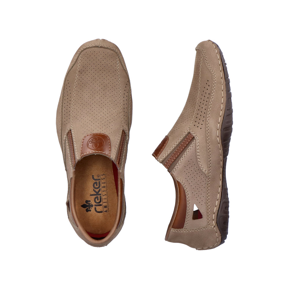 detail Pánské mokasíny Rieker 06350-25 hnědá