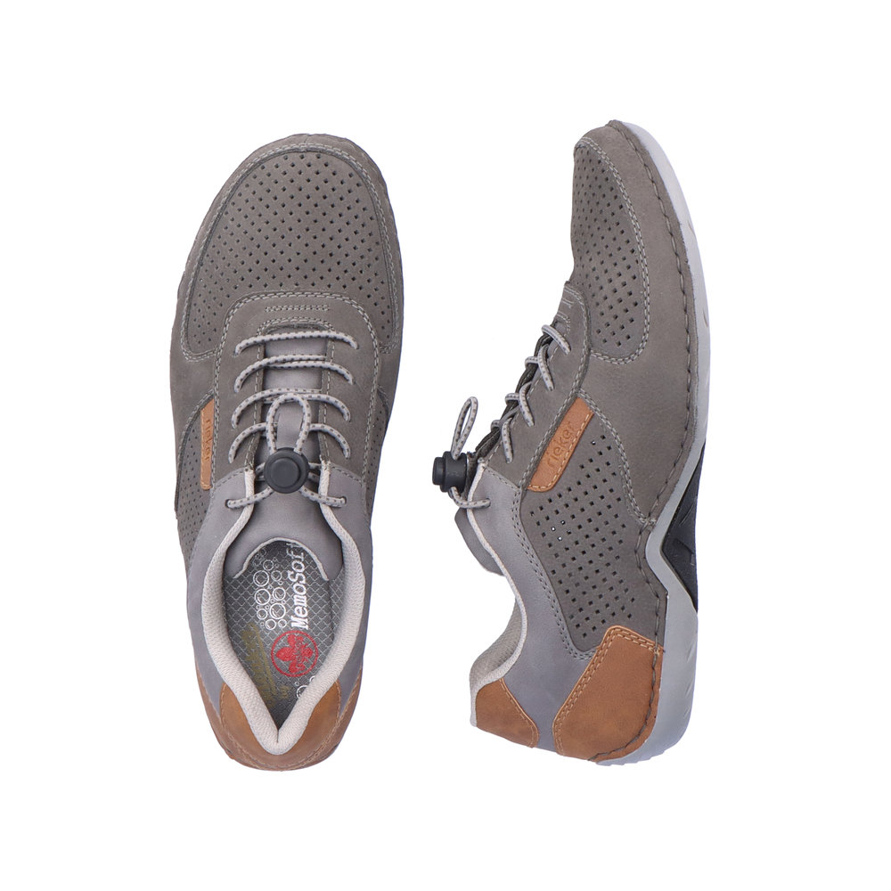 detail Pánské polobotky Rieker 07553-40 šedá