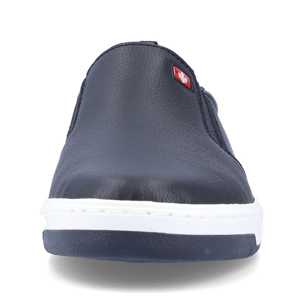 detail Pánské kožené mokasíny Rieker 15552-14 modrá