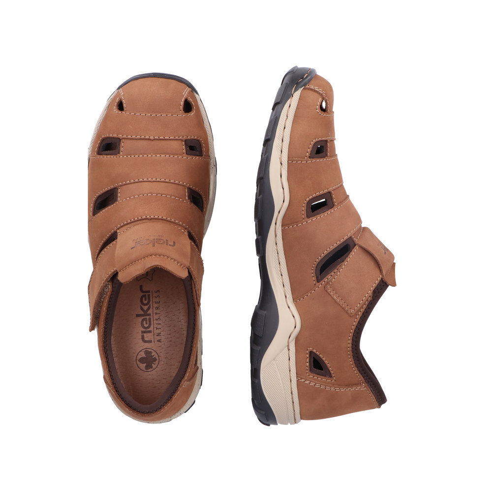 detail Pánské polobotky Rieker 08067-24 hnědá