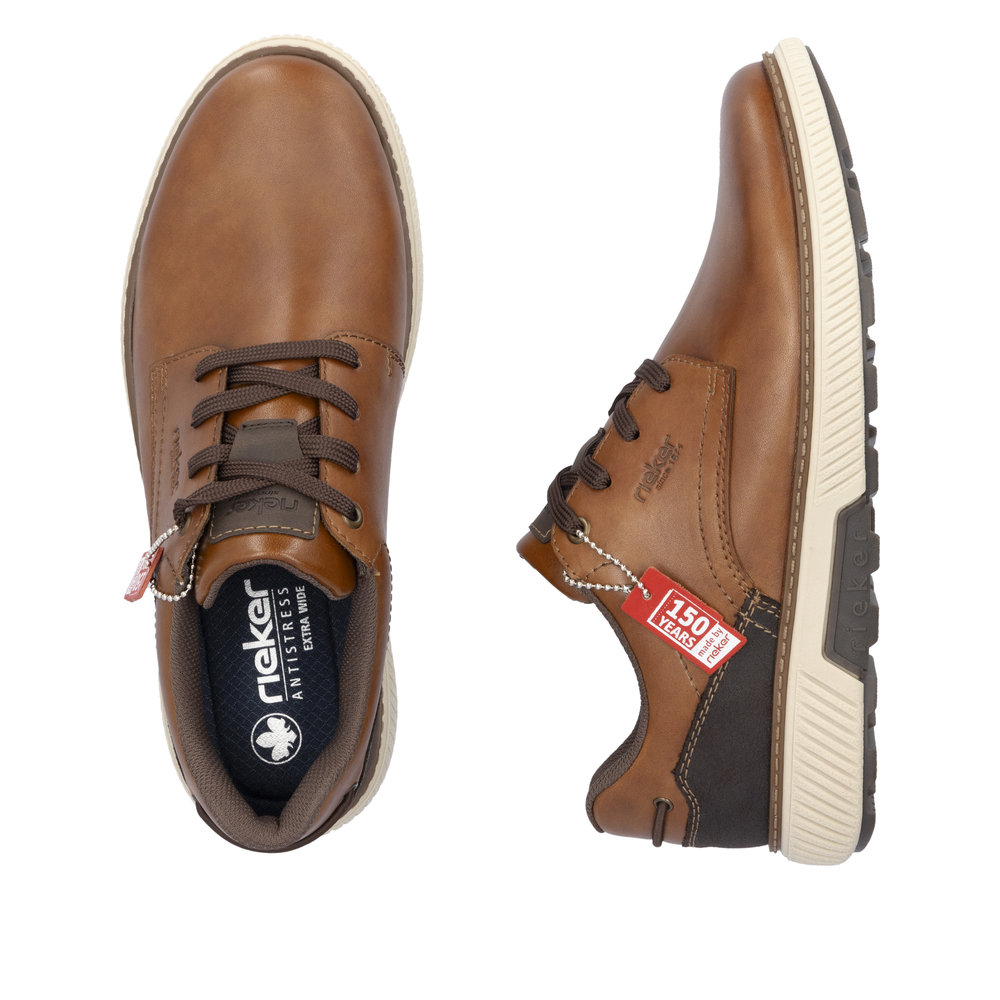 detail Pánské kožené polobotky Rieker B3313-24 hnědá